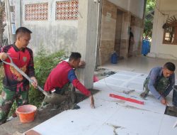 Proses Kelanjutan Rehap Masjid Baiturrahim Hari Keempat.
