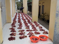 SMA Negeri 15 Adidarma Banda Aceh Sembelih 2 Hewan Qurban Sapi Dan 2 Kambing. .