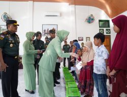 Pangdam IM dan Ketua Persit KCK Daerah IM beserta rombongan Kunker ke Kodim 0110/Abdya.