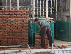 Proses Rehap Masjid Baiturrahim Pada Hari Kesembilan.
