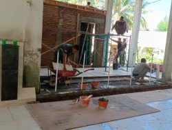Proses Rehab Mesjid Baiturrahim Pada Hari Ketigabelas.