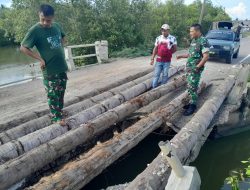 Respon Cepat Pangdam IM Tangani Jembatan Rusak di Aceh Utara.