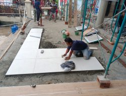 Proses Lanjutan Rehab Mesjid Baiturahim Di Hari Ke-21.