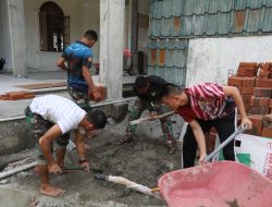 Proses Rehabilitasi Masjid Baiturrahim Hari Ke-24.