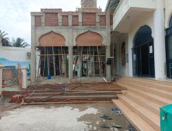 Proses Lanjutan Rehab Mesjid Baiturrahim Hari Ke-19.