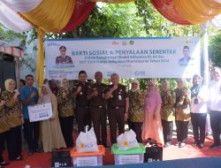 Sambut HBA Ke-64 dan HUT IAD Kejati Aceh Gelar Anjangsana dan Bakti sosial.