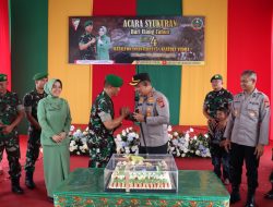 Kapolres Aceh Besar Ucapkan Selamat HUT Ke-4 Yonif 117/Ksatria Yudha.