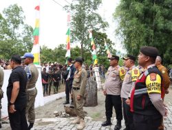 Polres Aceh Besar Lakukan Pengamanan Pendaftaran Cabup/Cawabup Aceh Besar.