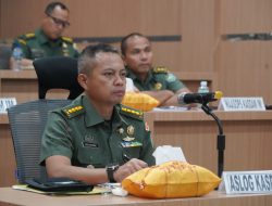 Aslog Kasdam IM Hadiri Rakor Pembahasan Rencana Pembentukan Satuan Baru TNI AD Tahun 2025.