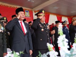 Kapolres Aceh Besar Hadiri Upacara HUT Ke-79 Kemerdekaan Republik Indonesia.