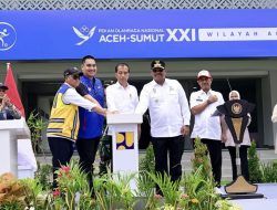 Pj Gubernur Dampingi Presiden Resmikan Venue PON XXI.