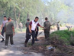 Pangdam IM Perintahkan Jajarannya Gotong Royong Bersihkan Venue PON.