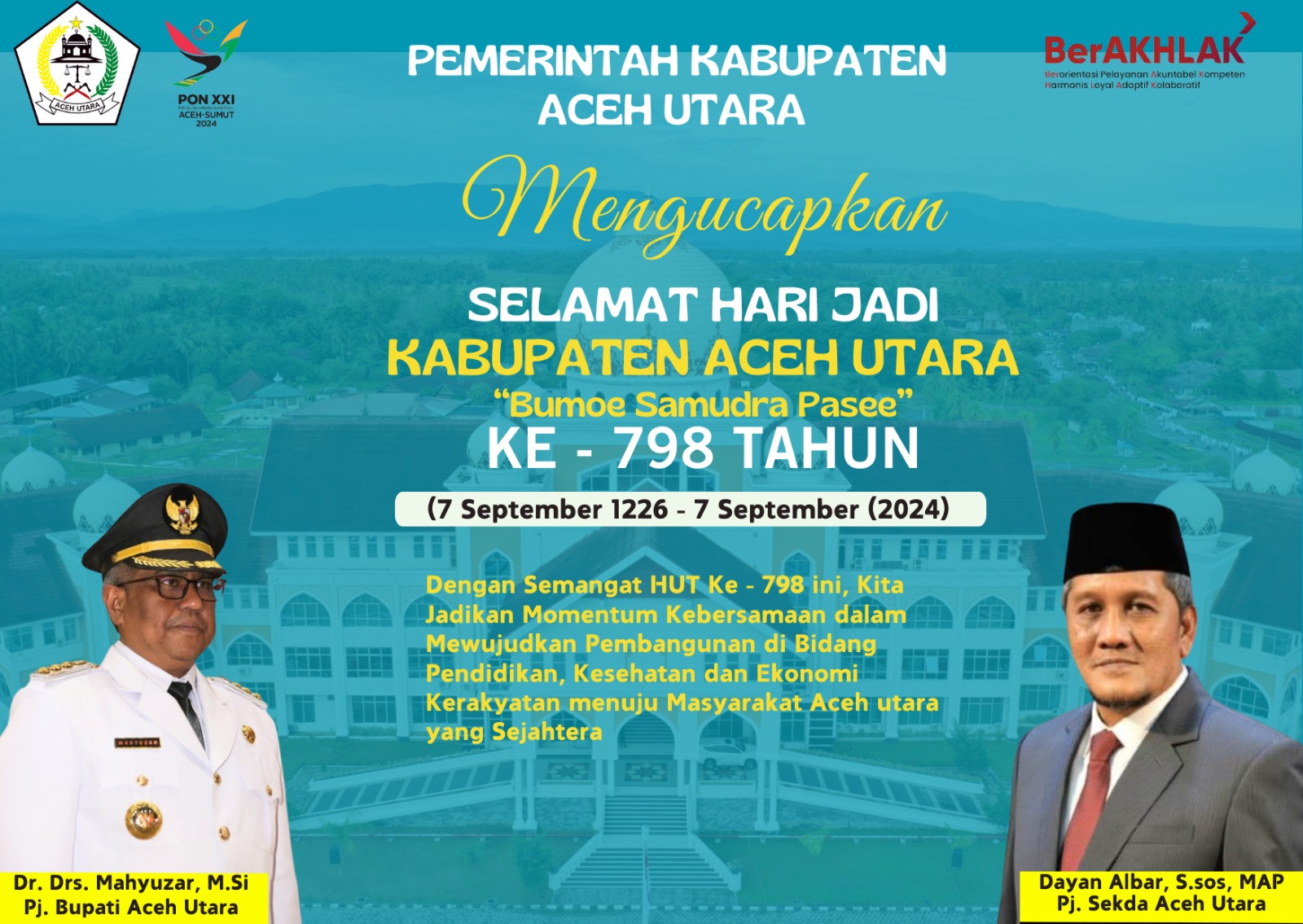 Selamat Hari Jadi Kab Aceh Utara