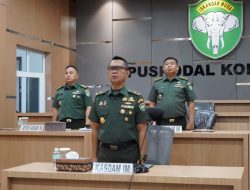 Kasdam IM Hadiri Rakornis TMMD Ke-122 Tahun 2024 Secara Virtual.