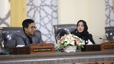 Wakil Ketua Sementara DPRK Banda Aceh Gelar Sidang Penetapan Fraksi.