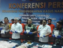 Pangdam IM Hadiri Konferensi Pers Pengungkapan Kasus Narkotika di Banda Aceh.