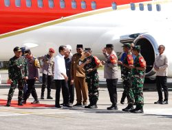 Pj Gubernur Aceh Sambut Kedatangan Presiden Jokowi.