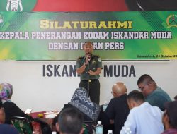 Pendam Iskandar Muda Gelar Silaturahmi dengan Insan Pers Aceh.