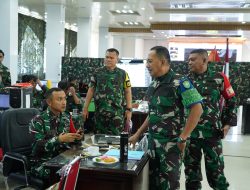 Pangdam IM Tinjau Latihan Posko 1 Korem 011/Lilawangsa.