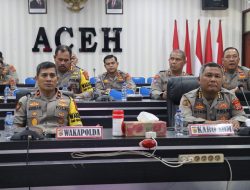 Wakapolda Aceh Hadiri Rapat Virtual Terkait Rekrutmen Dukung Program Ketahanan Pangan.