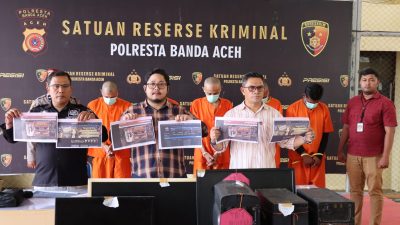 Polisi Amankan Sejumlah Penjudi di Banda Aceh.