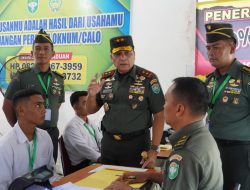 Pangdam IM Tinjau Proses Rekrutmen Calon Bintara TNI AD Gelombang II Tahun 2024.