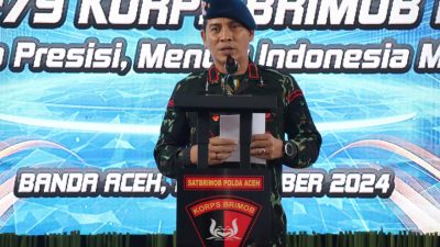 Wakapolda Aceh Hadiri Syukuran HUT Ke-79 Korps Brimob.