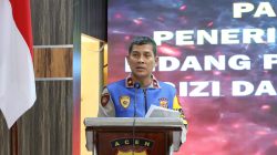 Wakapolda Aceh Pimpin Sidang Penandatangan Dan Pengambilan Sumpah Penerimaan Bakomsus Polri.