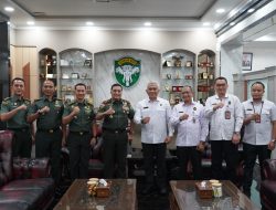 Pangdam IM Terima Audiensi Ketua Tim Pemantauan Kemenko Polkam Pilkada Provinsi Aceh.