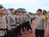 Wakapolda Aceh Pimpin Apel Kesiapan BKO Pengamanan TPS.