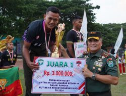 Pangdam IM Tutup Turnamen Rugby HUT Ke-68 Kodam IM.