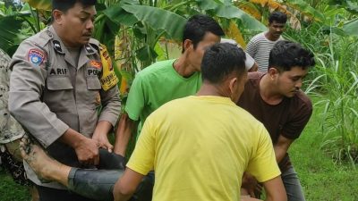 IRT Yang Diduga Hendak Akhiri Hidupnya Nekat Lompat ke Sungai Berhasil Diamankan Bhabinkamtibmas.