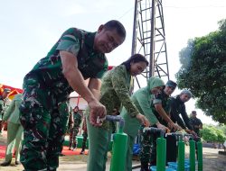 Pangdam IM dan Ketua Persit KCK Daerah IM Hadiri Peresmian Sumur Bor TNI Manunggal Air oleh Kasad.