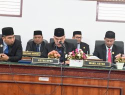 Pj Bupati Iswanto Hadiri Paripurna Penetapan Pasangan Bupati/ Wakil Bupati Aceh Besar Terpilih.