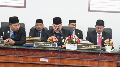 Pj Bupati Iswanto Hadiri Paripurna Penetapan Pasangan Bupati/ Wakil Bupati Aceh Besar Terpilih.