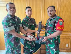 Kodam IM Kembali Terima Dua Pucuk Senjata Sisa Konflik Dari Masyarakat Langsa.