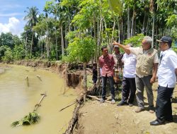 Tindak Lanjut Laporan Masyarakat, Wakil Bupati Aceh Besar Tinjau Lokasi Banjir di Gampong Leungah.