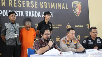 Satreskrim Polresta Banda Aceh Tangkap Tersangka Penipuan melalui Market Place di Tangerang.