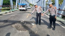 Polres Bireuen Akan Rekayasa Lalu Lintas Saat Rehabilitasi Jembatan Peudada.