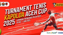 23 Tim akan Memperebutkan Piala Bergilir Turnamen Tenis Kapolda Aceh Cup 2025.