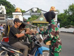 Kodam IM Gelar Kegiatan Rutin Jum’at Berkah Membagikan 182 Paket Makanan Gratis.