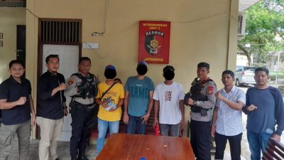 Satgas Ops Premanisme Polda Aceh Amankan Tiga Pelaku Pungli di Lokasi Wisata.