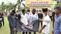 Polres Bireuen Gelar Deklarasi Pembubaran Geng Motor.