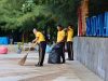 Sambut Hari Bhayangkara, Polda Aceh Gelar Aksi Pembersihan Pantai di Ulee Lhee.