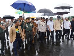 Pangdam IM Sambut Hashim Djojohadikusumo di Bandara Cut Nyak Dhien.