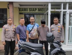 Polsek Ulee Kareng Ringkus Pemuda Aceh Besar Saat Hendak Jual Motor Hasil Curian.