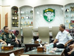 Pangdam IM terima Audiensi Kabid Peralatan PB PON XXI Aceh–Sumut.