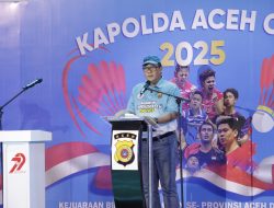 Kejuaraan Badminton Kapolda Aceh Cup 2025 Resmi Dibuka.