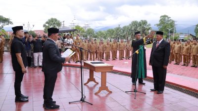 Bupati Syech Muharram Lantik Bahrul Jamil Untuk Sekda Aceh Besar.