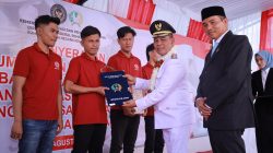 Bupati Aceh Besar Serahkan Remisi Bebas Untuk 4 WBP Rutan Jantho.